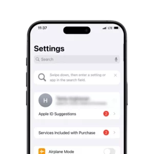 برنامه Settings در آیفون (تنظیمات)