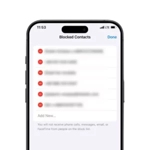 شیوه ایجاد تغییر در مخاطب‌های بلاک شده در آیفون